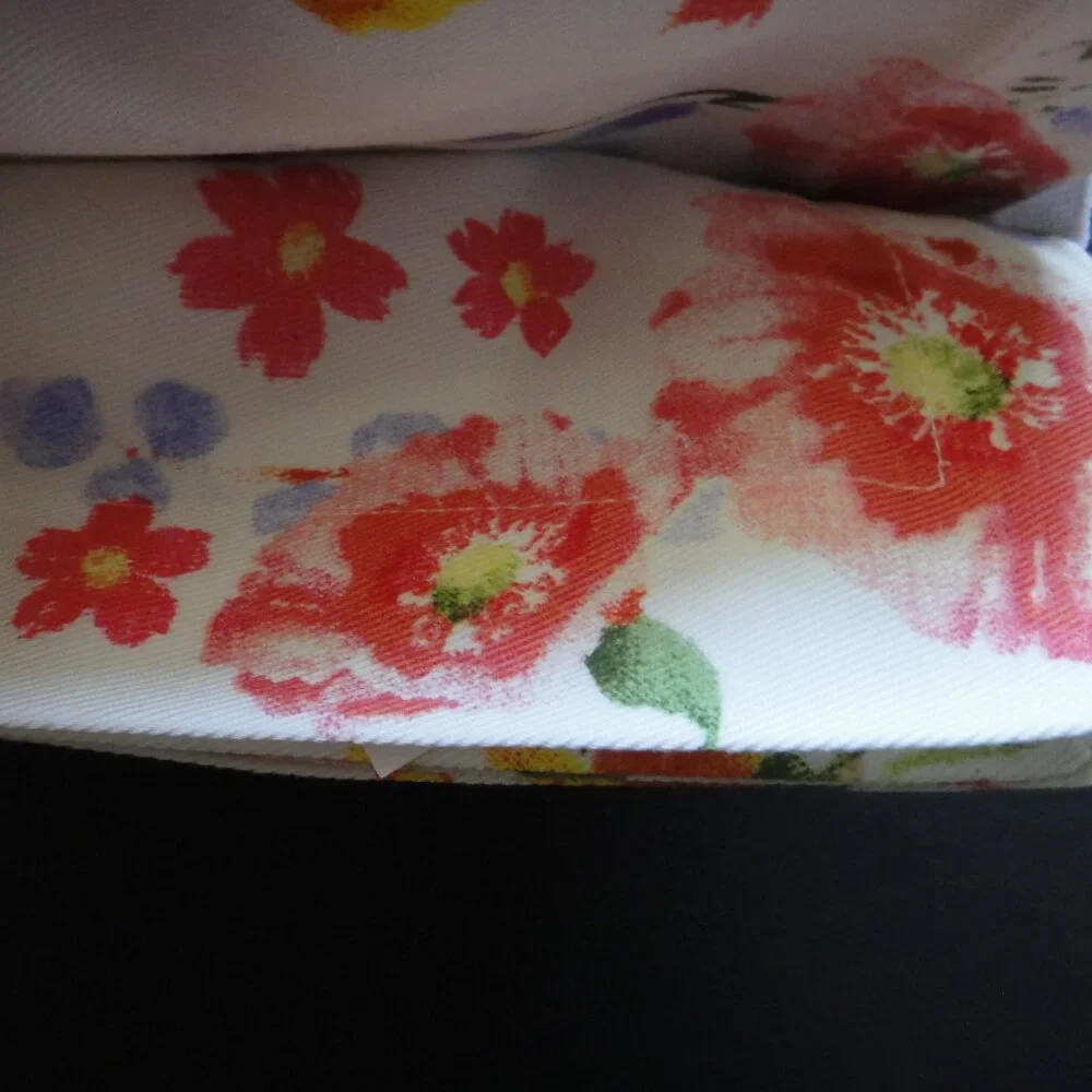 Sur La Table GARDEN FLORAL Napkins 20 x 20 Set 4 100% Cotton Multicolor Flowers
